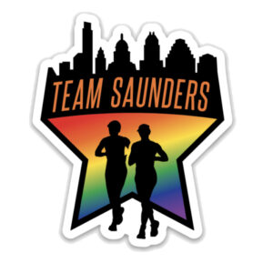 Team Saunders Die Cast Sticker